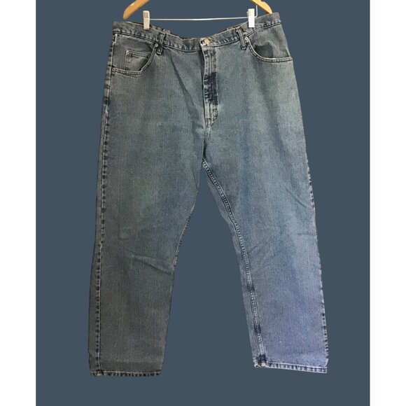 WRANGLER - LIGHT WASH STRAIGHT LEG MEN'S JEANS SIZE 42X30 - Picture 1 of 7